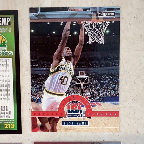 Shawn Kemp 1990 Basketball Cards Rookie NBA Hoops 279 Seattle Supersonics - Picture 16 of 16